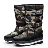 Men Boots platform snow boots thick plush waterproof slip resistant
