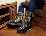 Men Boots platform snow boots thick plush waterproof slip resistant