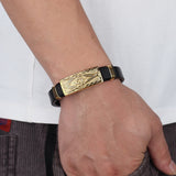 Genuine Leather Bracelet Gold Color