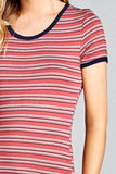 Yarn Dye Striped Jersey Top