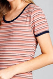 Yarn Dye Striped Jersey Top