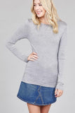 Long Sleeve Crew Neck Jersey Top