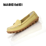 Women Soft Loafers Non-Slip Sturdy Sole Genuine Leather Shoes