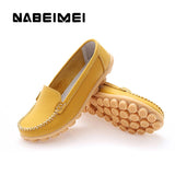 Women Soft Loafers Non-Slip Sturdy Sole Genuine Leather Shoes