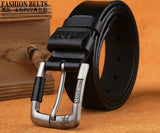 Best Quality Leather Alloy Pin Buckle Belt For Men