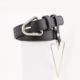 New Women's Ring leather narrow belts for woman jeans belt Feminine
