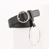 New Women's Ring leather narrow belts for woman jeans belt Feminine