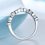 UMCHO Solid Rings For Women Stacked Wedding Engagement Ring