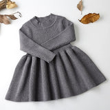 Autumn winter Clothes Lattice Kids Toddler baby dress for girl