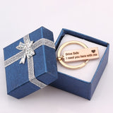 Engraved Keychain Keyring Gift Box Color Randomly