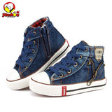 Canvas Children Shoes Sport Jeans Denim Casual Child Flat Boots 25-37