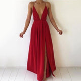 Bigsweety Sexy Maxi Dress Women Long Dress Summer Bandage Slit Dress