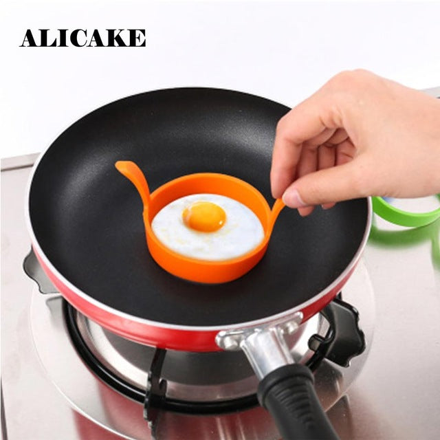 Silicone Egg Rings Pancake Molds Set - Silicon Egg Shaper Form For