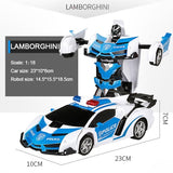 RC Car Transformation Robots Sports Model Car Kids Toys  Gifts For Boys