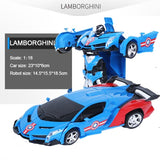 RC Car Transformation Robots Sports Model Car Kids Toys  Gifts For Boys
