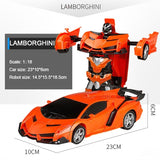 RC Car Transformation Robots Sports Model Car Kids Toys  Gifts For Boys