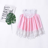 Bear Leader Girls Dress New Summer Casual Style Sweet Short Sleeve Floral Print Square Collar Design for Girls Clothes