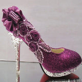 Colorful Wedding Shoes Women Pumps Sexy Ladies Super High Heels
