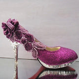 Colorful Wedding Shoes Women Pumps Sexy Ladies Super High Heels