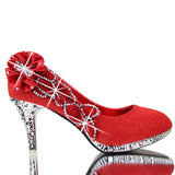 Colorful Wedding Shoes Women Pumps Sexy Ladies Super High Heels