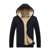 Grandwish Hoodies Men Hooded Casual Wool Winter Thicken Warm Coat