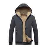 Grandwish Hoodies Men Hooded Casual Wool Winter Thicken Warm Coat