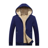 Grandwish Hoodies Men Hooded Casual Wool Winter Thicken Warm Coat