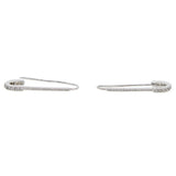 paperclip safety pin studs fashion  women jewelry gold filled earring