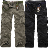 Men's Cargo Pants Casual Loose Multi Pocket Military Long Trousers