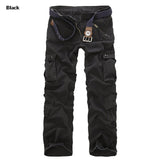 Men's Cargo Pants Casual Loose Multi Pocket Military Long Trousers