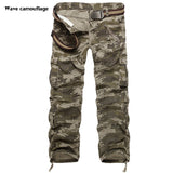 Men's Cargo Pants Casual Loose Multi Pocket Military Long Trousers