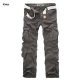 Men's Cargo Pants Casual Loose Multi Pocket Military Long Trousers