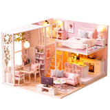 CUTEBEE DIY Doll House Wooden Doll Houses Miniature Dollhouse