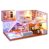 CUTEBEE DIY Doll House Wooden Doll Houses Miniature Dollhouse