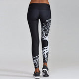 New Fitness leggings Women Mesh Breathable High Up Elastic Slim Pants
