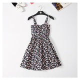 Marwin Off shoulder ruffle Dot summer Dress women white strap chiffon