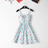 Marwin Off shoulder ruffle Dot summer Dress women white strap chiffon