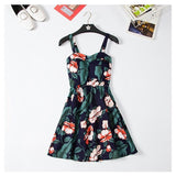 Marwin Off shoulder ruffle Dot summer Dress women white strap chiffon