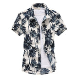 Mens Summer Beach Hawaiian Short Sleeve Floral Shirt
