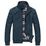 Mens Jackets Spring Autumn Casual Coats Solid Color Mens Sportswear