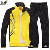 Men's Autumn Sportswear 2 Piece Set Suit Jacket+Pant Sweatsuit