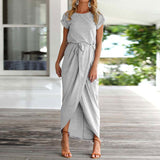 Plus Size Party Dresses Women Summer Long Maxi Female Beach Dresses