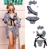New Fashion Toddler Baby Leopard Print Swimsuit Bikini Sets