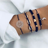 30 Styles Mix Turtle Heart Pearl Crystal Marble Bracelets for Women