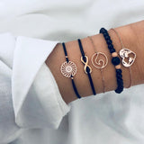 30 Styles Mix Turtle Heart Pearl Crystal Marble Bracelets for Women