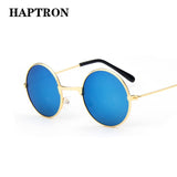 HAPTRON Retro Black Blue Round Kids goggles oculos UV400 Small face