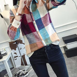 Ladies Casual Cotton Long Sleeve Women Slim Blouse Tops Blusas Size