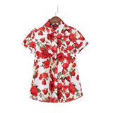 Dioufond Short Printed Women's Fashion Feninina Casual Size Blusas