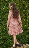 Summer Girl Chiffon Pleated Dress Kids Ruffles Polka Dot Dresses