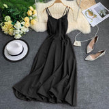 Fitaylor Sexy Spaghetti Strap Long Dress Women Elegant Backless Dresse